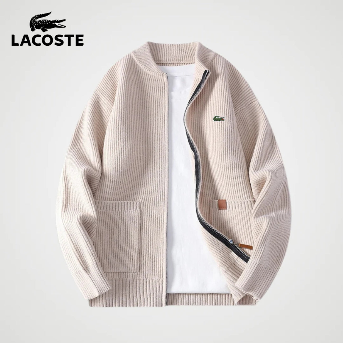 Cardigan Zippé en Maille - PRIX DÉSTOCKAGE -