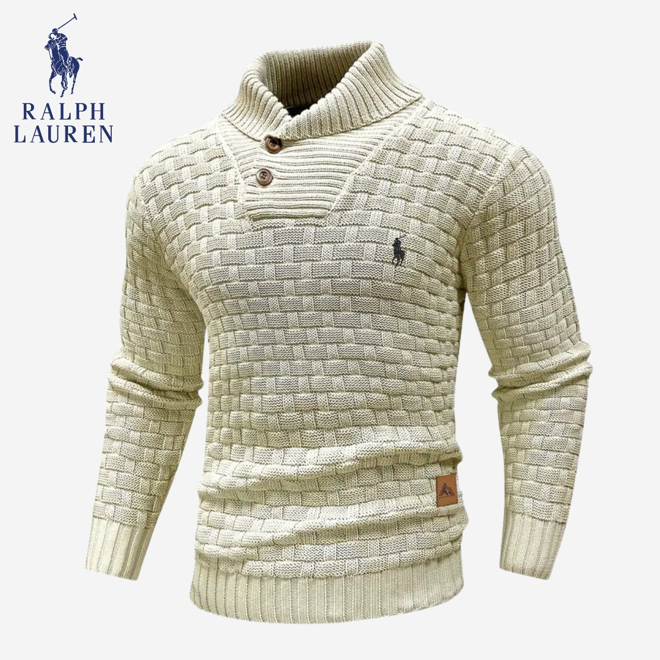 Pull en maille à col boutonné - PRIX DE LIQUIDATION -