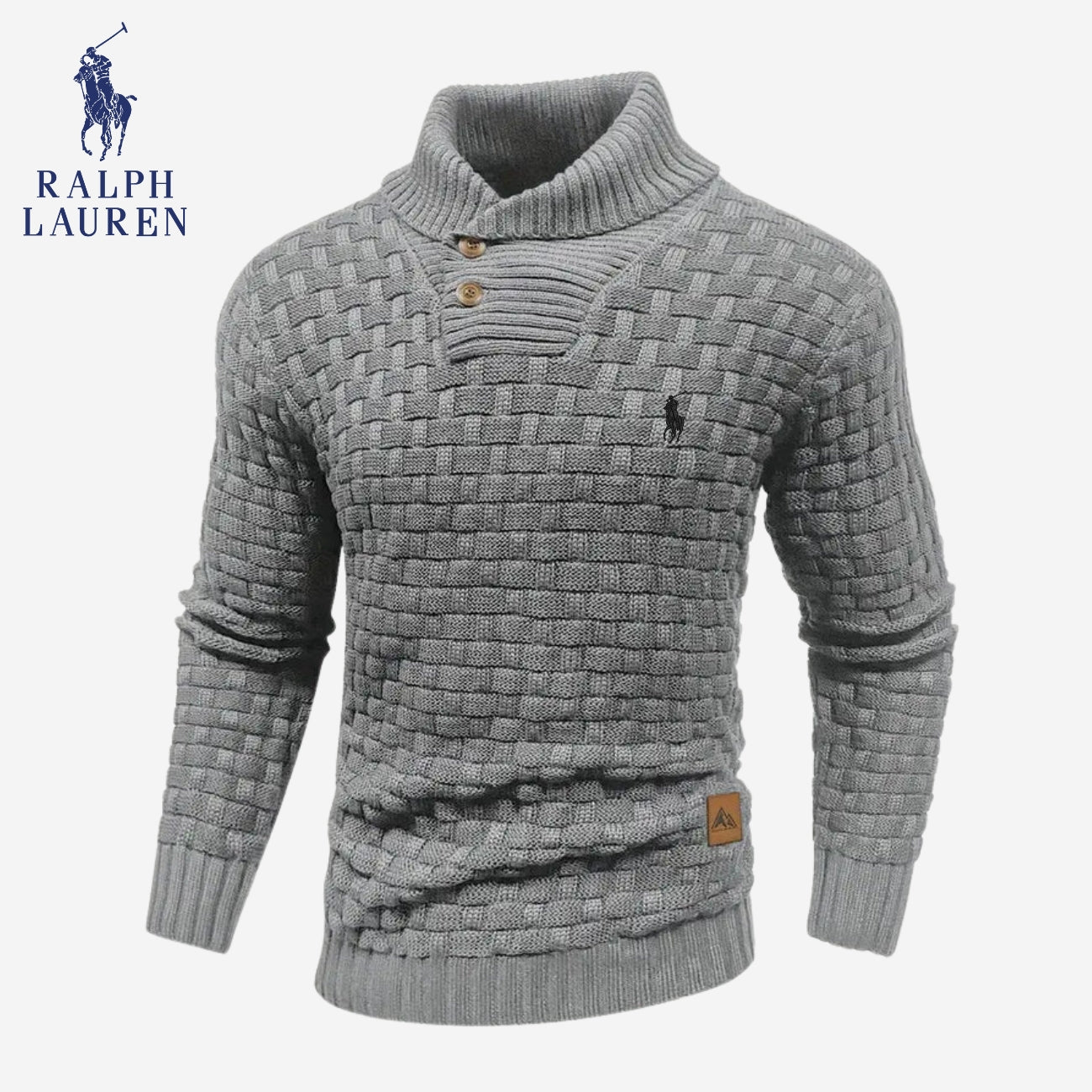 Pull en maille à col boutonné - PRIX DE LIQUIDATION -