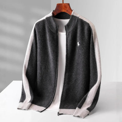 "100% CACHEMIRE" CARDIGAN ZIPPÉ - SOLDES DE LIQUIDATION