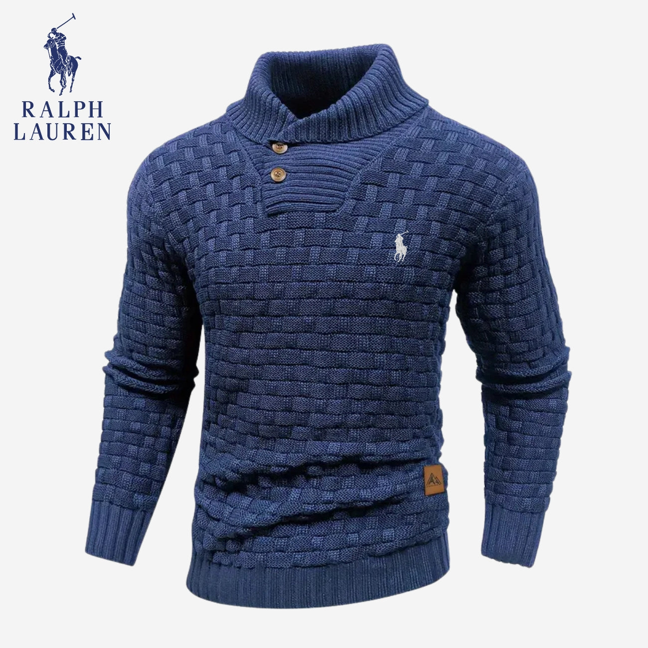 Pull en maille à col boutonné - PRIX DE LIQUIDATION -