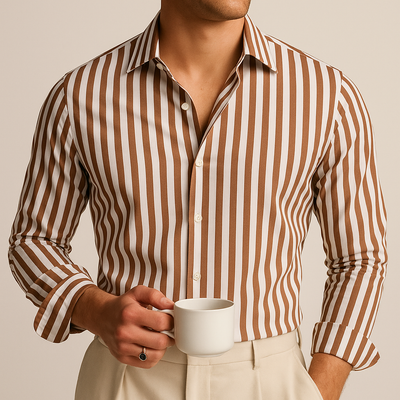 Chemise Bruno Rayée Classique Fit