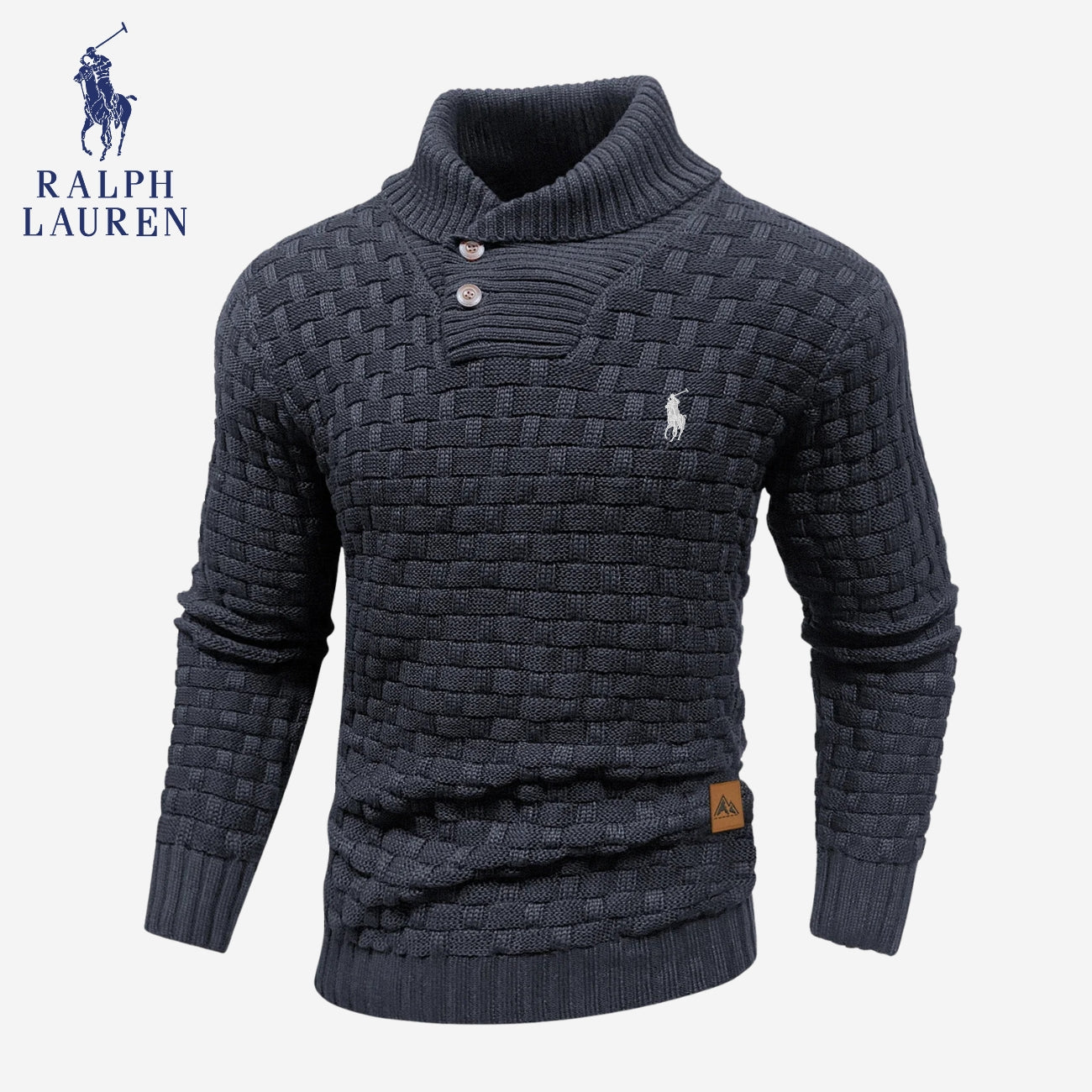 Pull en maille à col boutonné - PRIX DE LIQUIDATION -