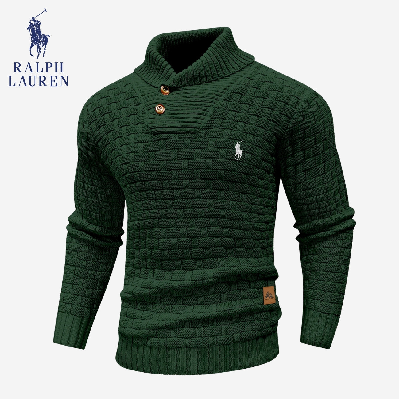 Pull en maille à col boutonné - PRIX DE LIQUIDATION -