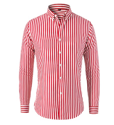 Chemise à rayures pour hommes - Confiance en soi maximum