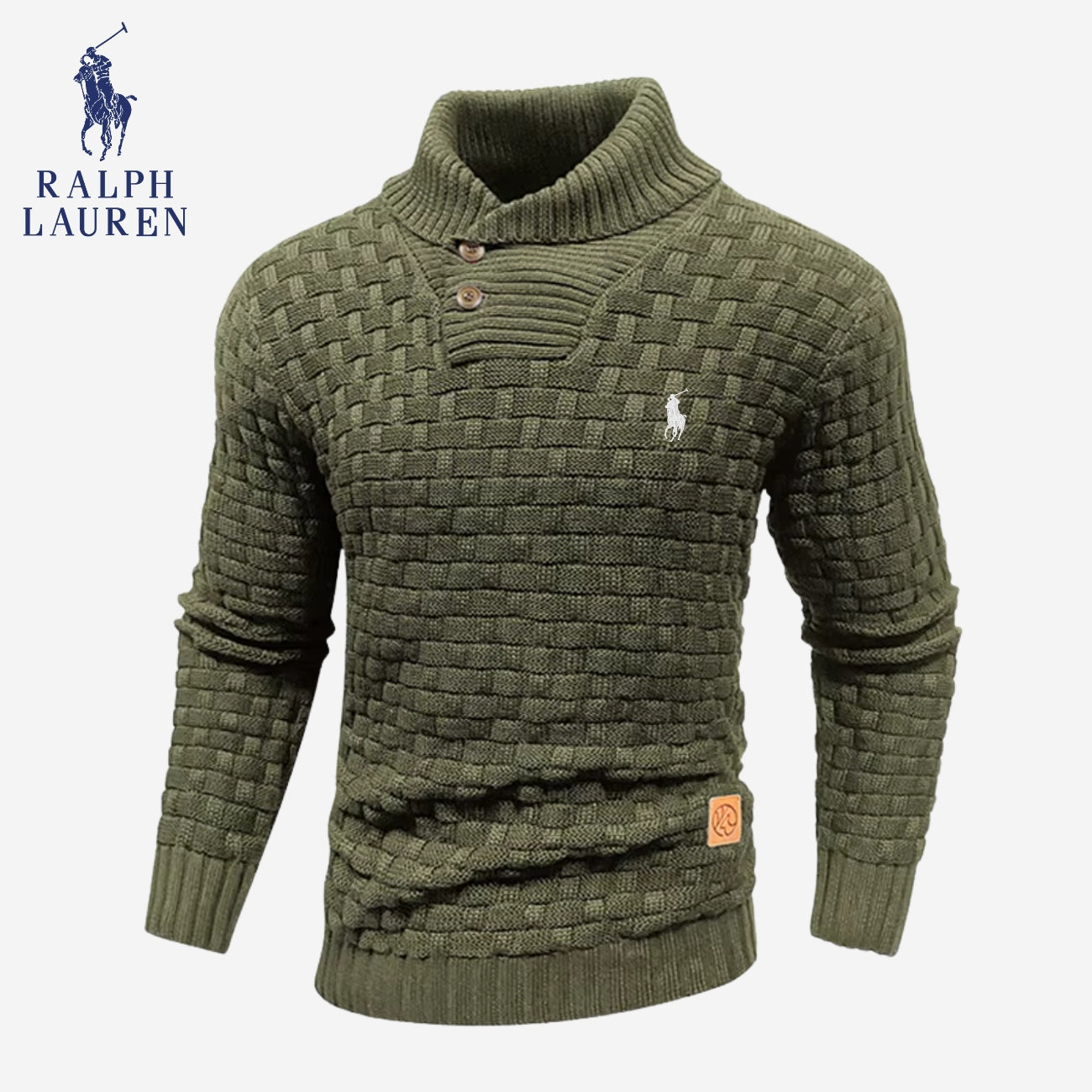 Pull en maille à col boutonné - PRIX DE LIQUIDATION -