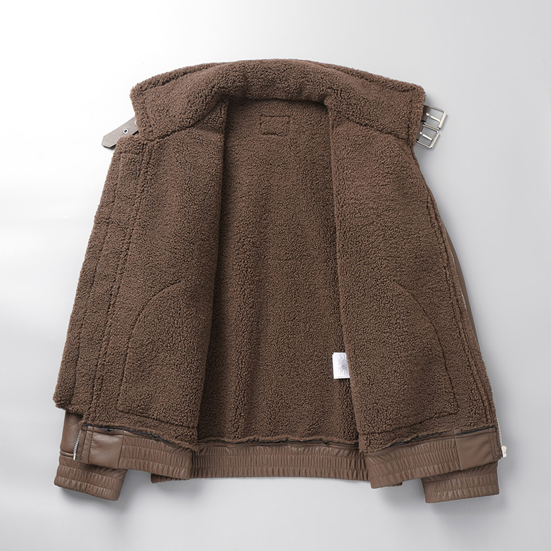 Blouson Bogota Sherpa En Cuir