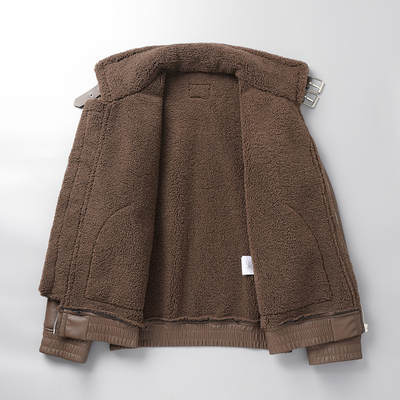 Blouson Bogota Sherpa En Cuir
